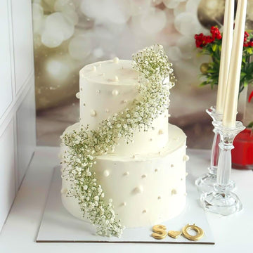 Edible Pearl Sugar Sprinkles White Candy Pearls Baking Decorations 7Mm 130G/4.58 Oz White Sprinkles Sugar Pearl For Cake Decorat