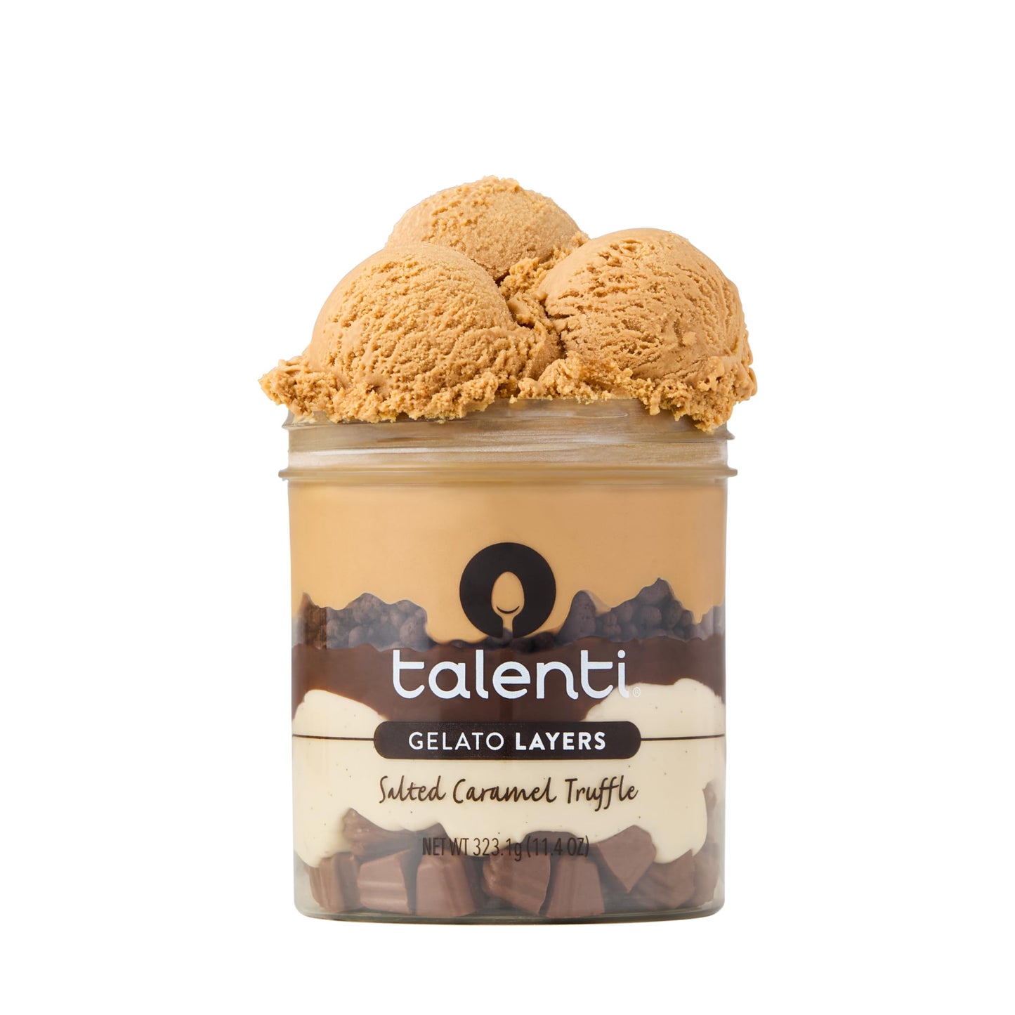 Talenti Gelato Layers For a Delicious Frozen Dessert Salted Caramel Truffle Made With Non-GMO Ingredients 323.1 g