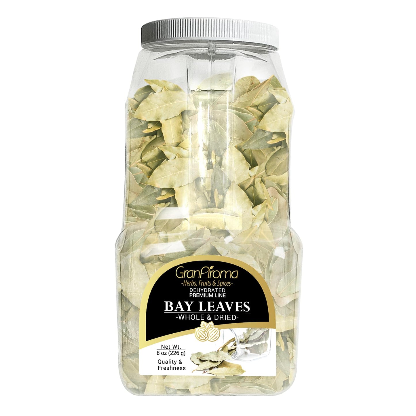 GranAroma Bay Leaves, 8 oz, Herbal Flavor, Stews & Curries, Versatile Ingredient