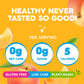 Simply Delish Plant Based Natural Peach Jel Dessert - 6 Pack - Zero Sugar, 0g Net Carbs, Gluten Free, Vegan, Diabetic & Allergen