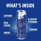 Red Bull Energy Drink Blue Edition, Blueberry Flavor, 114mg Caffeine, 12 Fl Oz, Pack of 4 Cans