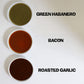 WHOOP ASS Premium Bacon Hot Sauce Gift Set - Green Habanero & Roasted Garlic - 5.6 oz (Pack of 3)