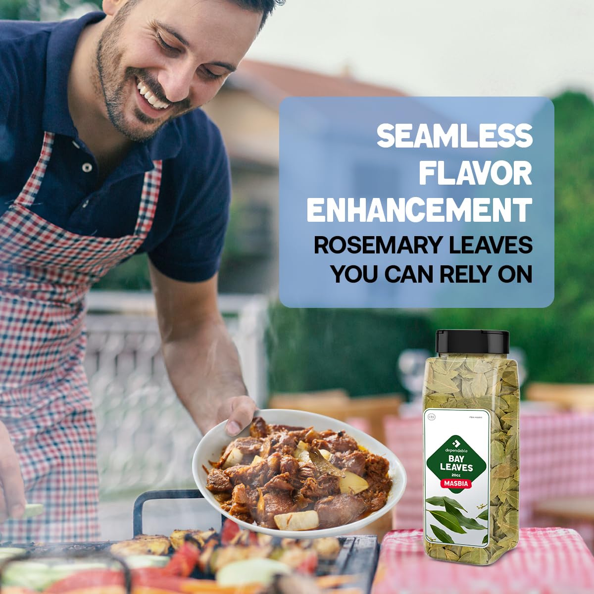 Dependable Foods Bay Leaves - 2 Oz. Jar - 100% Natural, Non-Gmo, Salt-Free | Kosher, Allergen-Free | Natures Aroma