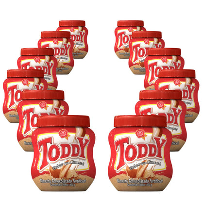 Toddy Chocolate Powder Drink Mix - Breakfast Shake with Vitamins and Proteins for Kids & Adults - Hot & Cold Beverage