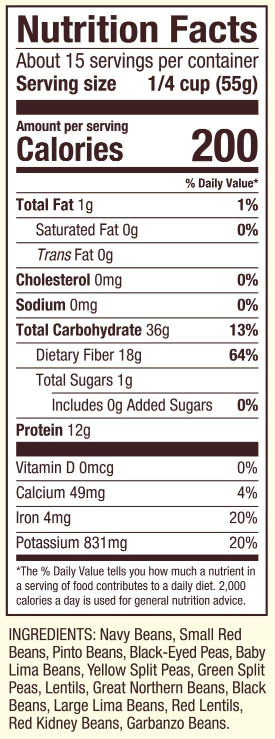 Bob'S Red Mill 13 Bean Soup Mix, 29Oz (Pack Of 4) - Non Gmo, Vegan, Kosher