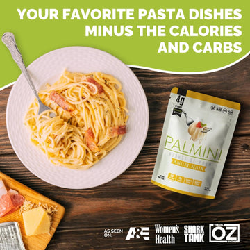 Palmini Angel Hair Pasta - Low-Carb, Gluten Free, Vegan, Non-GMO - 12 Ounce Pouch (Pack of 6)