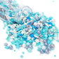 EPHVODI Snowflake Sprinkles Mix - Blue Baking Cake Toppers, 5.8 oz Jar, Ideal for Cookies, Ice Cream, and Celebrations