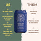 Rishi Tea Blue Jasmine Sparkling Water - Organic, Unsweetened, Caffeinated - 12 oz (Pack of 12)