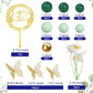 41 Pcs Green Balls Cake Topper Butterfly Cake Decorations Happy Birthday Cake Topper For Wedding Baby Shower Birthday Daisy Flow