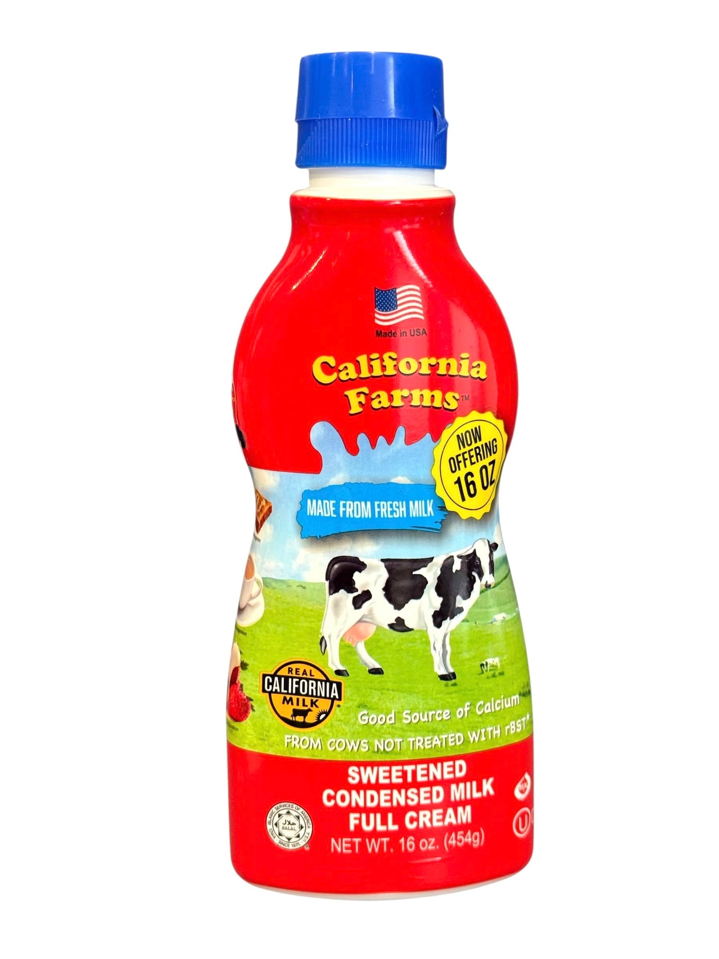 1 Pack - Full Cream Condensed Milk California Farms - Sua Dac Full Cream - 14 Oz per Bottle - Product of USA
