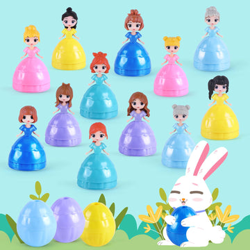 Konijiwa Easter Gifts For Kids, 12 Piece Prefilled Easter Egg,Perfect For 3+ Year Old Boys And Girls, Ideal For Easter Basket St