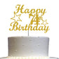 74 Birthday Cake Topper Gold Glitter, Party Decoration Ideas, Premium Quality, Sturdy Doubled Sided Glitter, Acrylic Stick. Made
