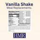HMR 120 Classic Shake Meal Replacement Powder | Vanilla Shake Mix to Support Healthy Weight Loss | 12g of Protein | Nutritional