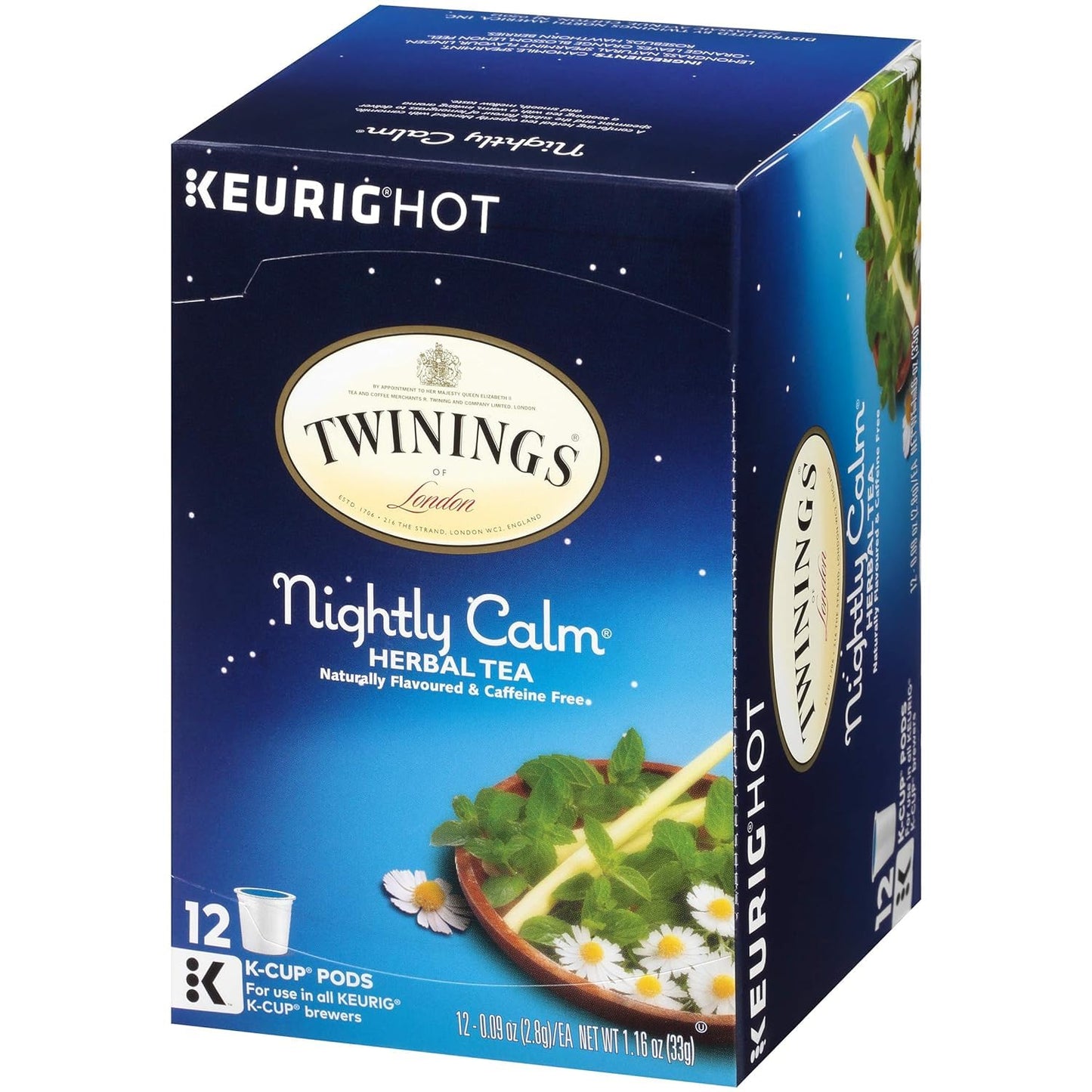 Twinings Of London Sleep Nightly Calm Single Serve K-Cup Pods For Keurig, 12 Count (Pack Of 1)