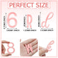 124 Pcs Acrylic Number Alphabet Cake Topper Diy Personalized Name Cupcake Toppers With A-Z Letter Custom Your Birthday Party Cak