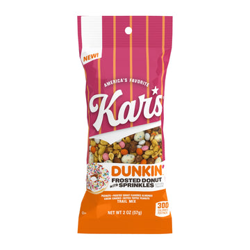 Kars Nuts DUNKIN Frosted Donut with Sprinkles - 2oz Bag (Pack of 36)