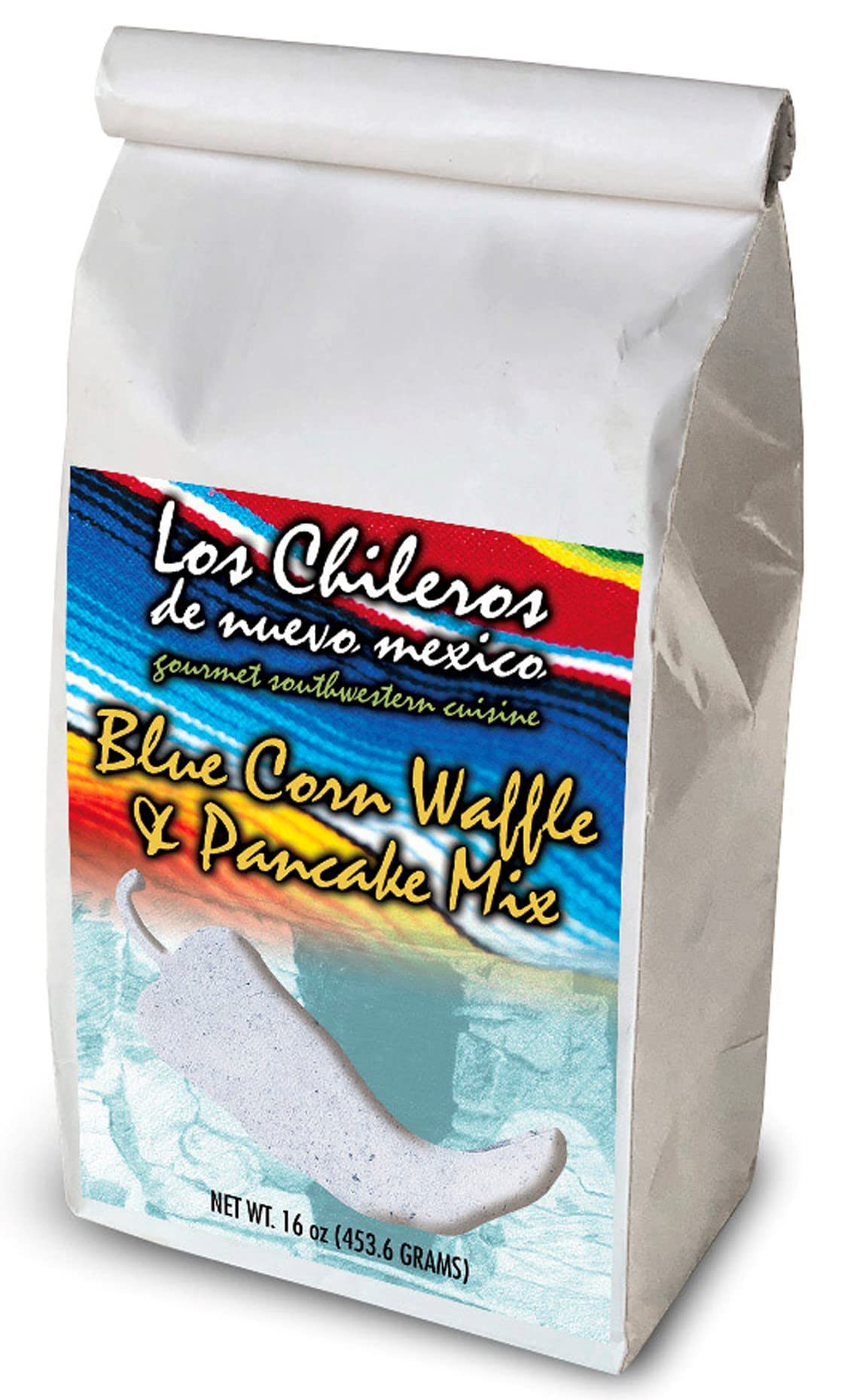 Los Chileros Blue Corn Pancake and Waffle Mix, 16 Ounce