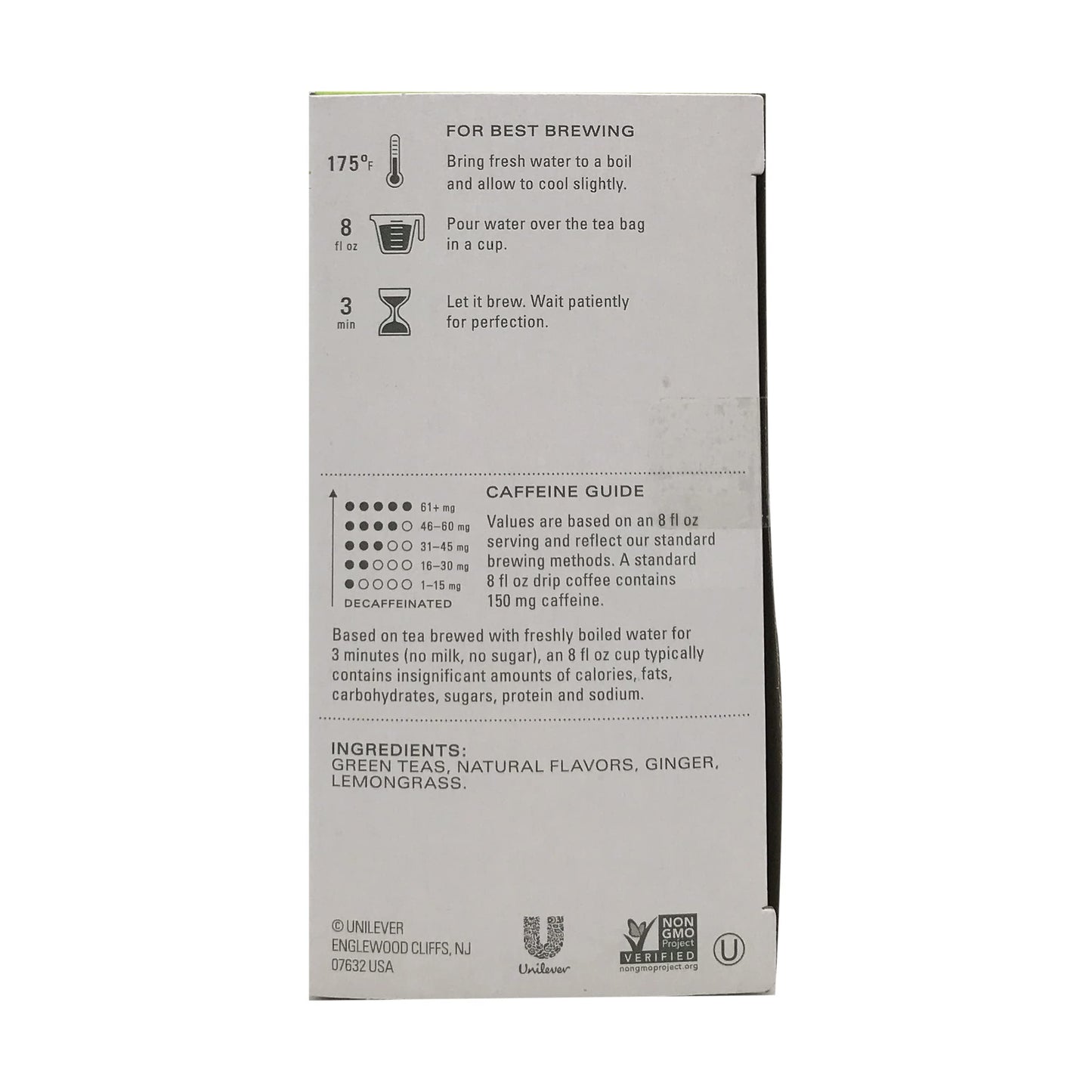 Tazo Green Ginger Tea -- 20 Tea Bags