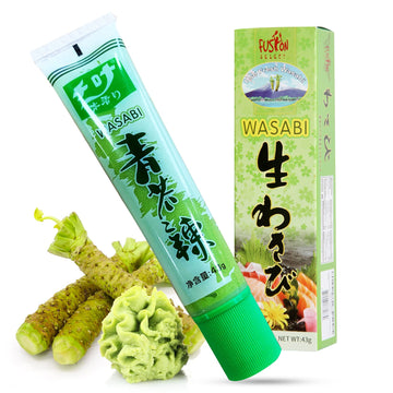 Fusion Select 1 Pack Real Authentic Japanese Wasabi Paste Prepared In Tube For Sushi, Sashimi, Poke Bowl, Japanese Food