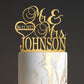 Mr and Mrs Cake Topper for wedding, Last name and date topper, Personalized cake topper, rustic toppers for cake, Wooden Bride &