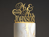 Mr and Mrs Cake Topper for wedding, Last name and date topper, Personalized cake topper, rustic toppers for cake, Wooden Bride &