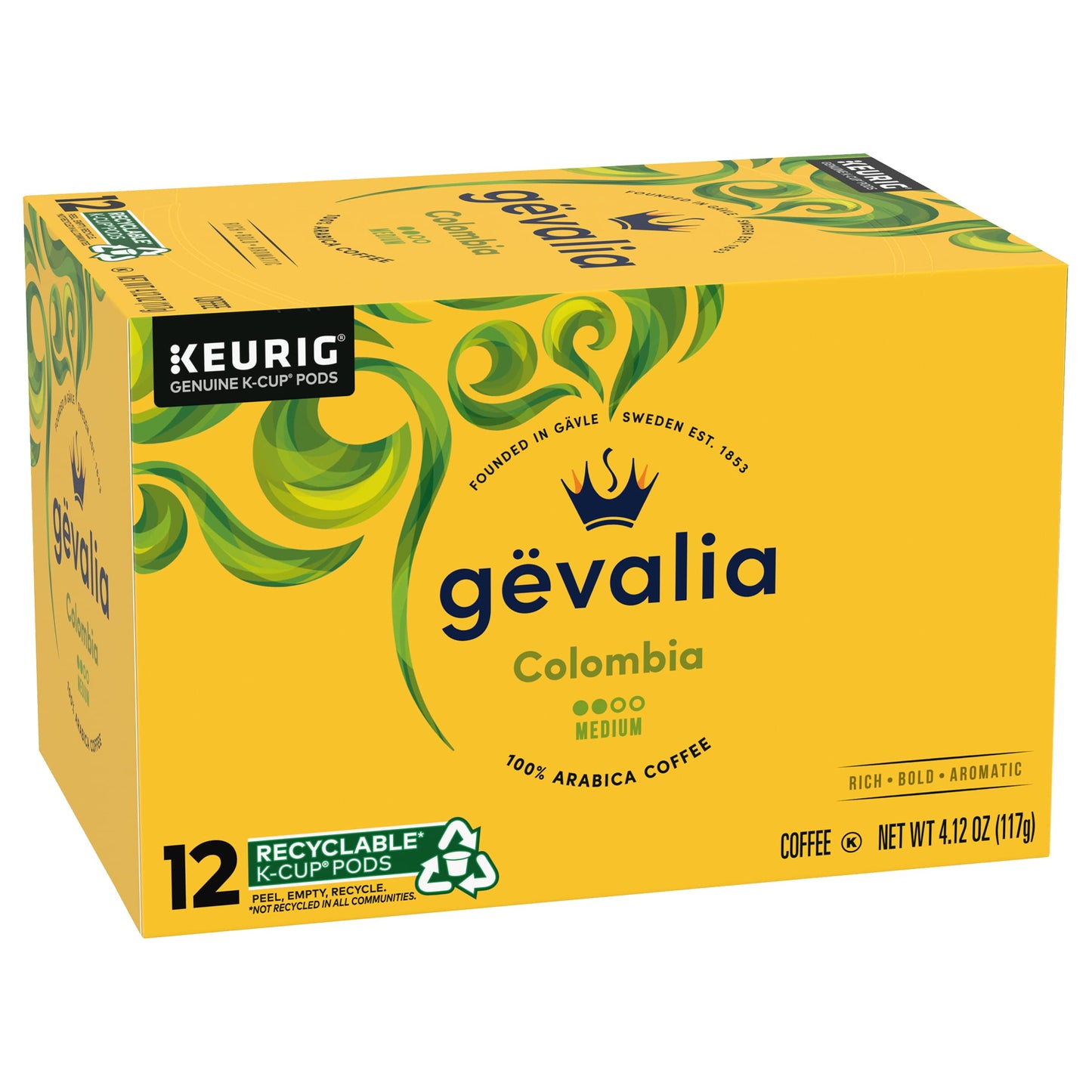 Gevalia Colombian Coffee K-Cup Pods 12 Ct. Box (Pack Of 3)