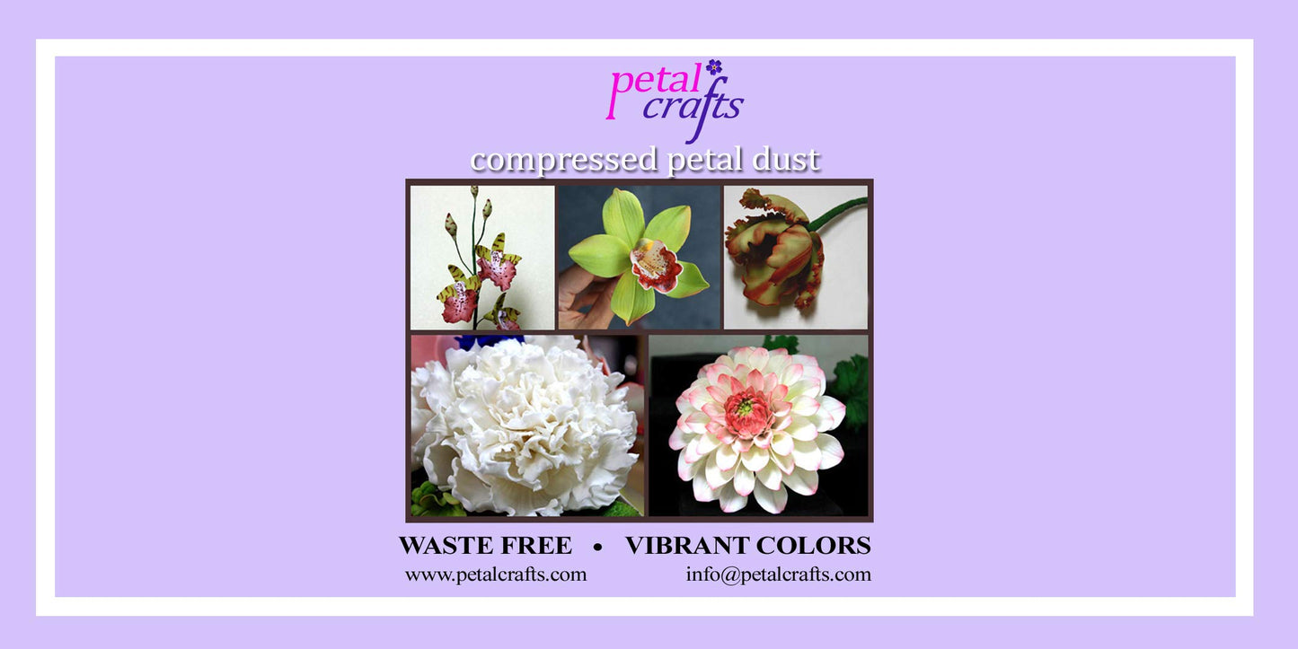 Petal Crafts 24 Color Palette Petal Dust Set A - Wafer Size, Various Color Selections