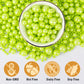 Twisweet Green Pearl Sprinkles for Cake Decorating, Edible Sugar Pearls for Baking, Mix Size, Cake Topper Cupcake Cookie Ice Cre