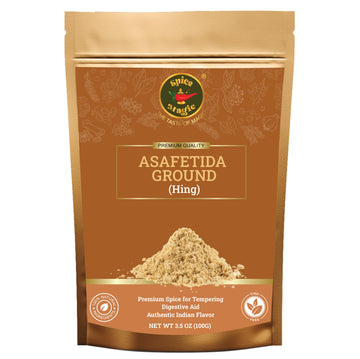 SPICE MAGIC Asafetida Ground (Hing) 100% Pure, Aromatic, Non-GMO - 3.5oz (100g) Indian Origin