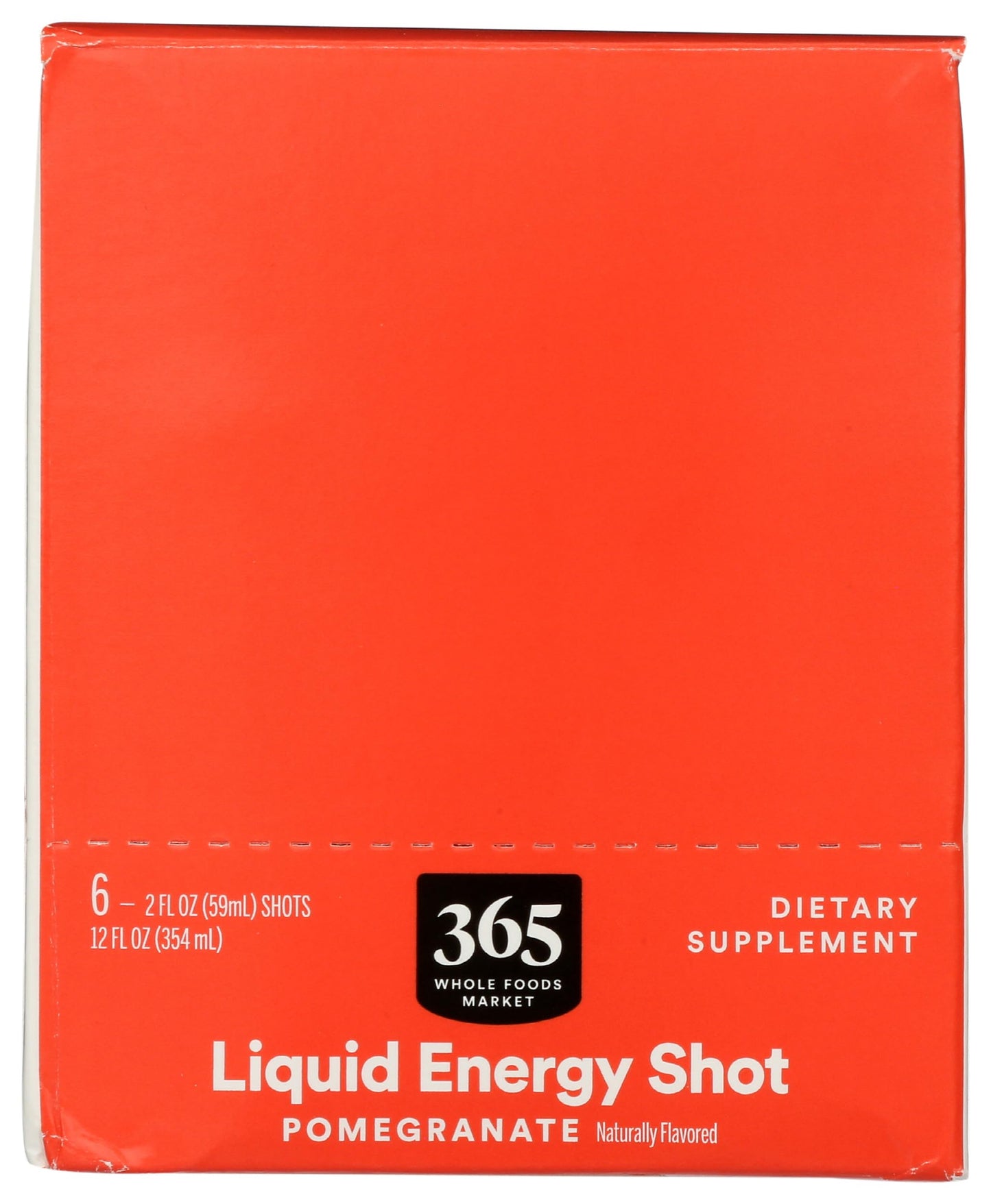 365 By Whole Foods Market, Energy Shot, Pomegranate, 2 Fl Oz, 6 Count