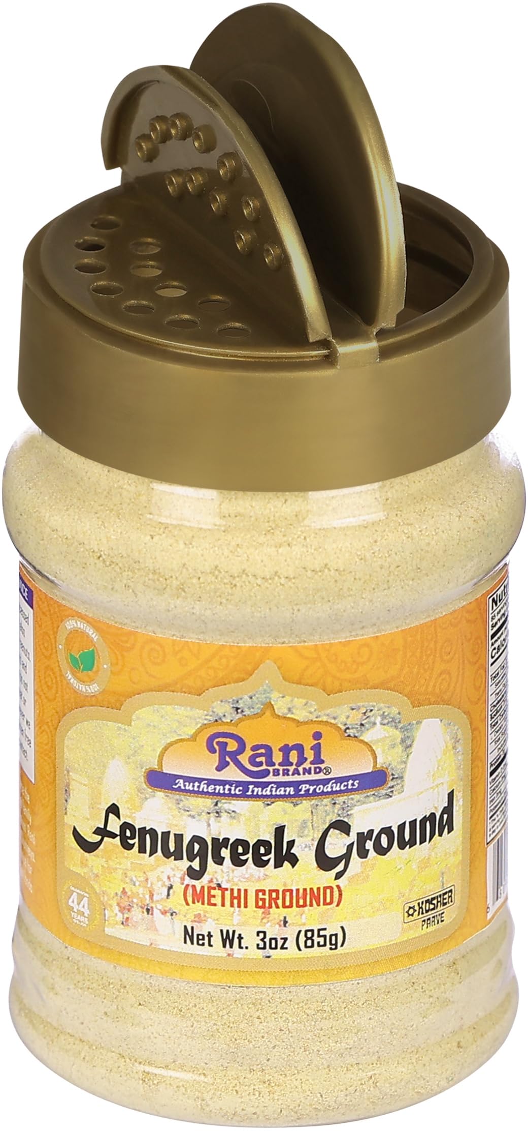 Rani Fenugreek (Methi) Seeds Ground Powder 3Oz (85G) Pet Jar, Trigonella Foenum Graecum ~ All Natural | Vegan | Gluten Friendly | Non-Gmo | Kosher | Indian Origin, Used In Cooking & Ayurvedic Spice