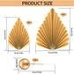 20 Pcs Gold Balls Cake Toppers, 8 Pcs Gold Palm Leaves Cake Decorations, Foam Balls Paper Palm Leaf Cake Insert Toppers Decorati