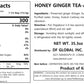 Damtuh Honey Ginger Tea - Natural Flavor & Warm Spicy Aroma, No Artificial Ingredients, Perfect For Hot Or Iced Tea, Jam, Or Sal