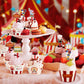 Hxezoc 48 Pack Circus Cupcake Toppers and Wrappers, Carnival Theme Birthday Party, Colored, 0.1 x 0.05 inches
