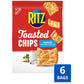 Ritz Toasted Chips Ranch Crackers, Party Snacks, Bulk Snacks, 6 - 8.1 Oz Bags