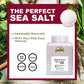 Himalayan Chef Coarse Grain Sea Salt - Non-GMO, Kosher, 5 lb Jar (80 Ounce)
