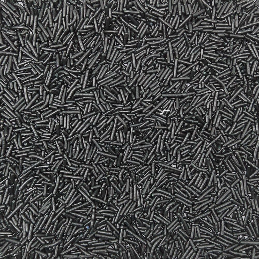 Homankit Black Jimmies Sprinkles Edible Sprinkle Candy Soft Jimmies Toppings For Ice Cream, Cupcake, Cake, Cookie, Dessert Decor