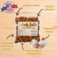 Jerky-n-Spice Uncle Buds Deep Fried Peanuts In Shell 4-Pack | Crunchy Garlic, Hot & Spicy, Organic, Salted Peanut Snacks