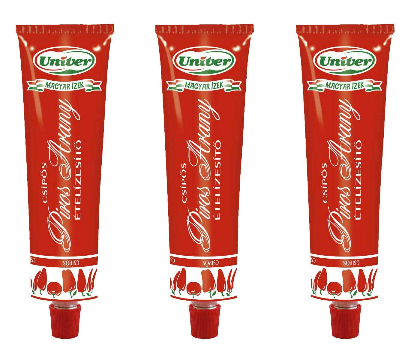 3pcs Authentic Univer Piros Arany Red Gold Hungarian Paprika Paste Csemege 160g