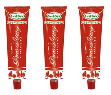 3pcs Authentic Univer Piros Arany Red Gold Hungarian Paprika Paste Csemege 160g