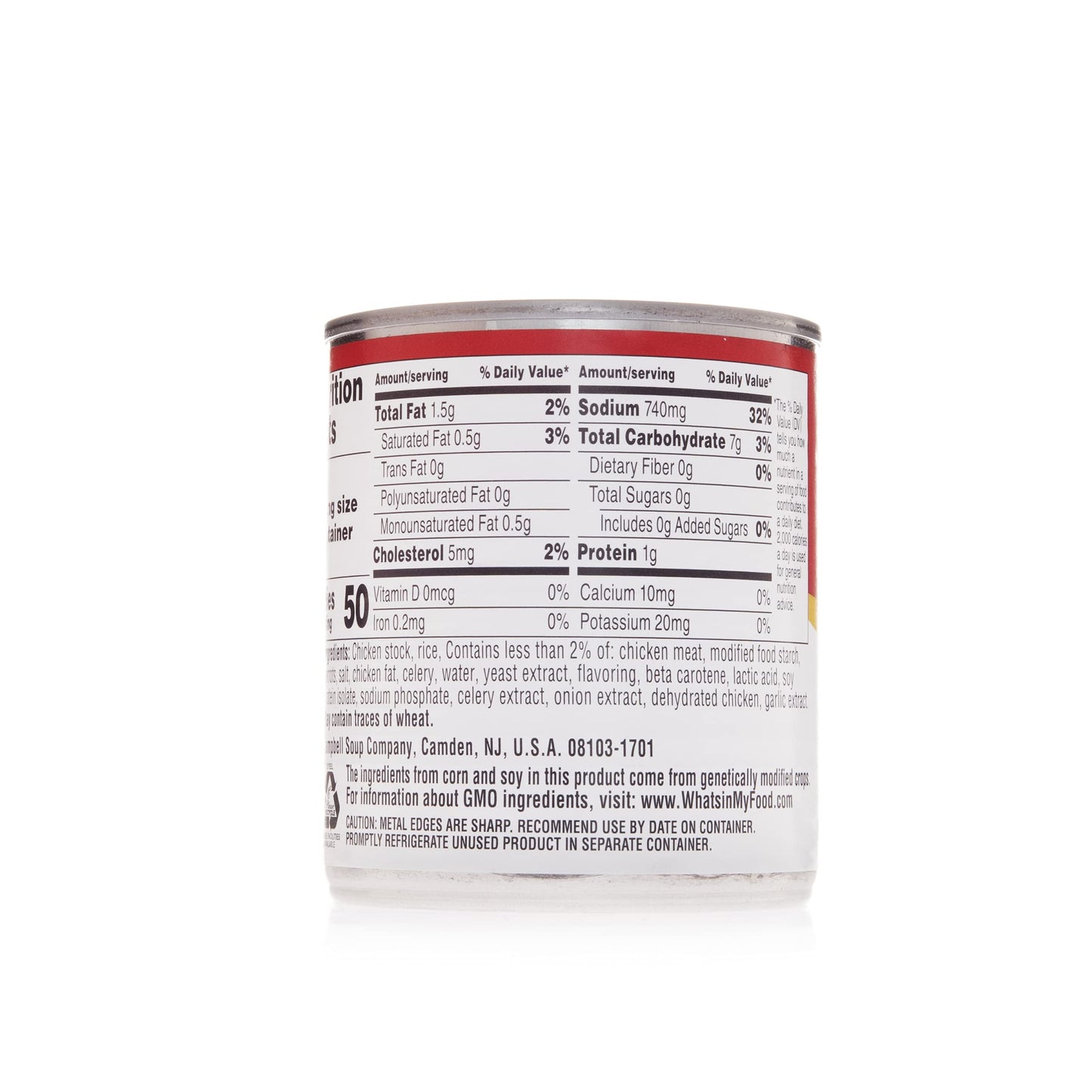 Campbell'S Classic Ready To Serve Chicken With Rice Soup, 7.25 Oz, 24 Count