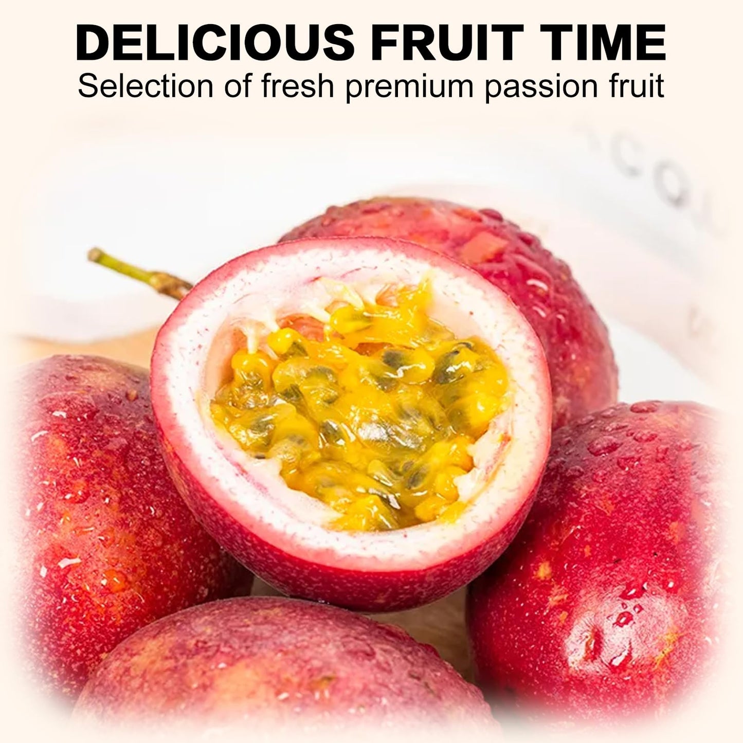 Freeze-Dried Passion Fruit-8.8Oz/250G, Sugar-Free Sweet And Sour Snacks, Passion Fruits Fresh, Baking Freezing Dry Foods For Kum