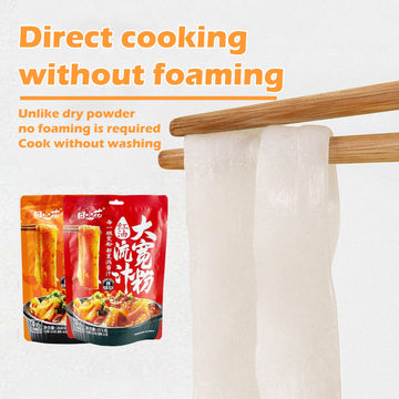 Noble Createaprototype Ramen Noodles, Wide Vermicelli, 1078g (Pack of 4), Soft Chewy, Asian Snacks, Hot Pot, 23.5 x