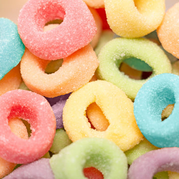 Sweetzo - Froot Loop Gummy Candy Bags, Fruity Cereal Flavored Gummies, Easter Basket Stuffer Treats, 4 Ounces (Pack Of 2)