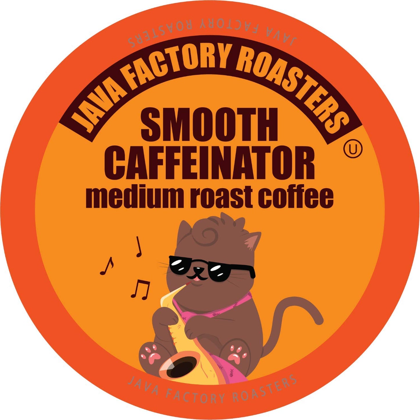 Java Factory Medium Roast Coffee Pods Compatible with K Cup Brewers, 80 Count, Model JFR SC80