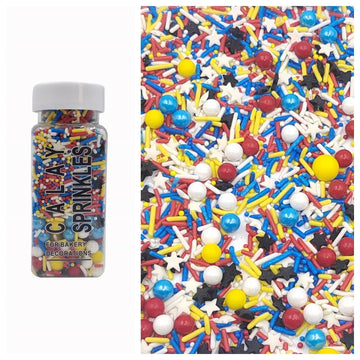 Sentovac Cake Sprinkles for Decorating | Edible Cupcake Sprinkles 1 Bottle 3.53oz/ 100g | Colorful Sugar Sprinkles Rainbow Sprin