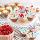 Ephlyn 40Pcs Edible Butterfly Cupcake Toppers 3D Butterfly Cake Picks Mixed Color Cake Decorations For Baby Shower Wedding Kids