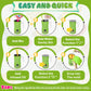 Sxmprail Gummy Maker Machine, Oil Infused DIY Edible Gummy & Jelly Kit, Includes Bear & Fruit Molds, Green