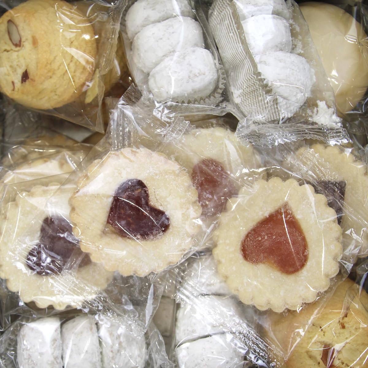 Assorted Italian Cookies Gift Box, 30+ Pieces Individually Wrapped Traditional Gourmet Cookies - 2Lb Square Tin With Authentic Enhanced Pastries For Holiday Gifting, Coffee Pairing, And Christmas Celebrations