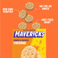 Mavericks Sandwich Crackers Cheddar - Cheese Filled Whole Grain Sandwich Cracker Snack Packs, Non-GMO - 7 oz Box (3 Pack)